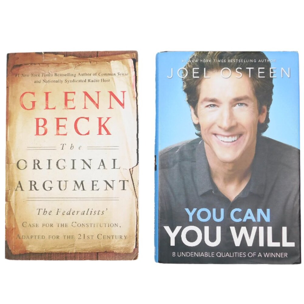 Joel Osteen‎ + Glenn Beck Non-Fiction Book Bundle